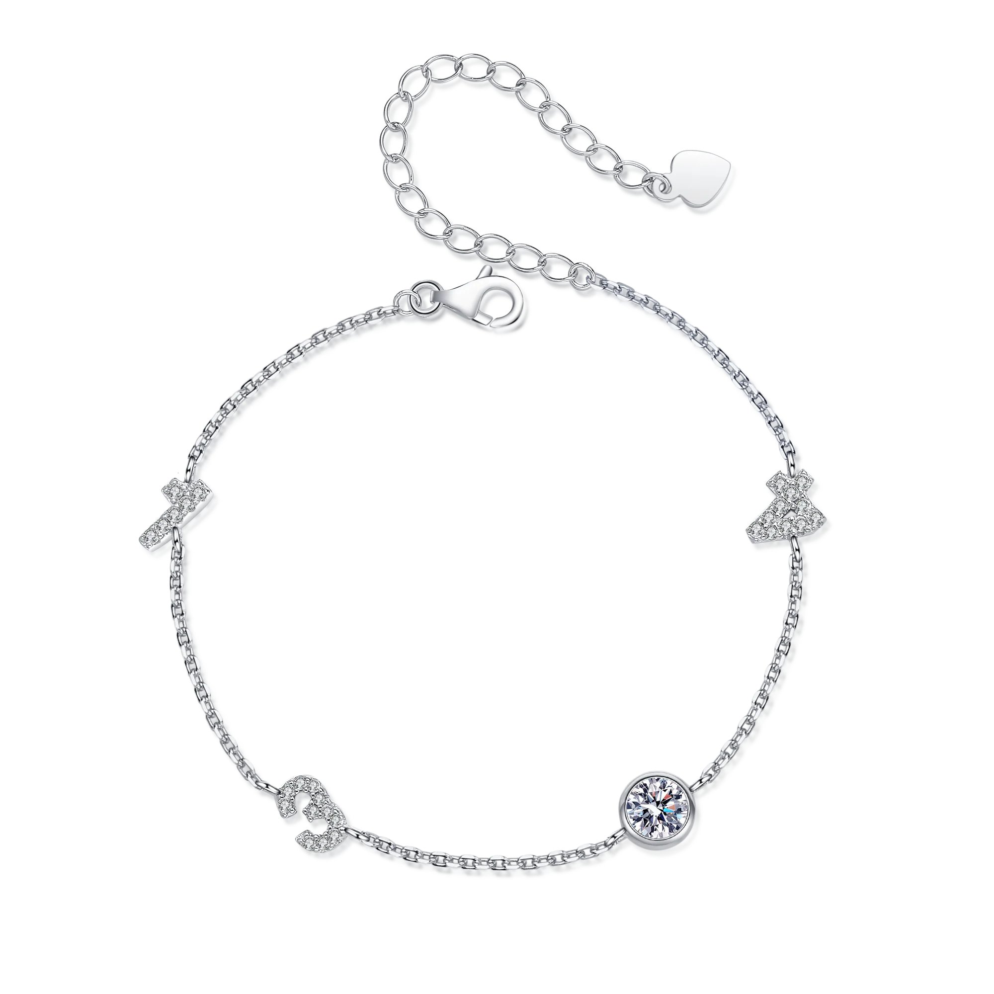 Exquisite ladies Moissanite bracelet sparkling luxury chain sterling silver 925 jewelry wedding party birthday lover gift
Exquisite ladies Moissanite bracelet sparkling luxury chain sterling silver 925 jewelry wedding party birthday lover gift