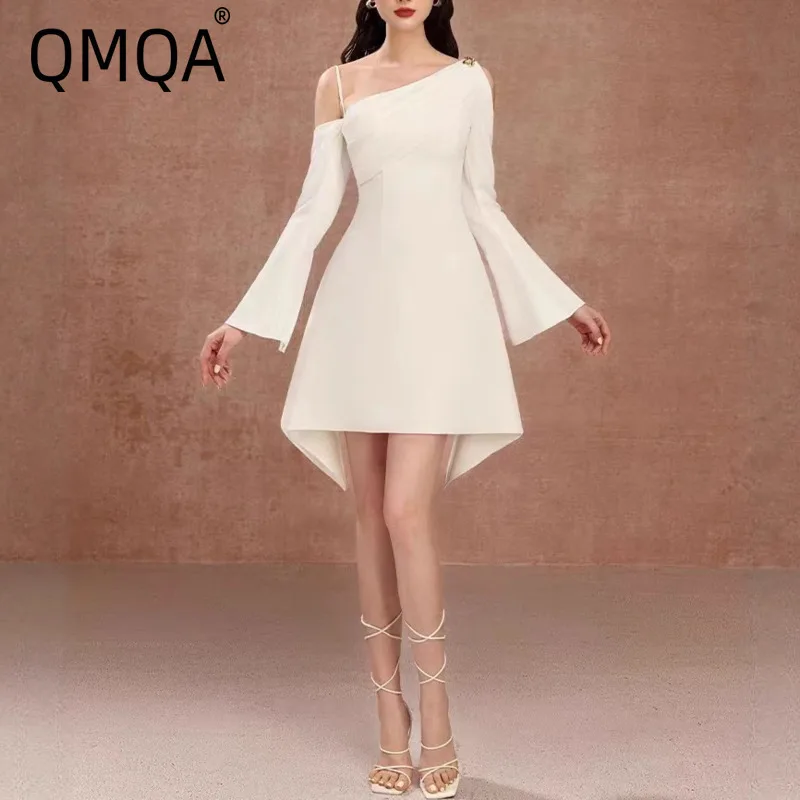 QMQA Fashion Women's Elegant Dress Irregular Flared Sleeve Off Shoulder High Waist Evening Dresses 2025 New Clothing QM624
QMQA Fashion Women's Elegant Dress Irregular Flared Sleeve Off Shoulder High Waist Evening Dresses 2025 New Clothing QM624