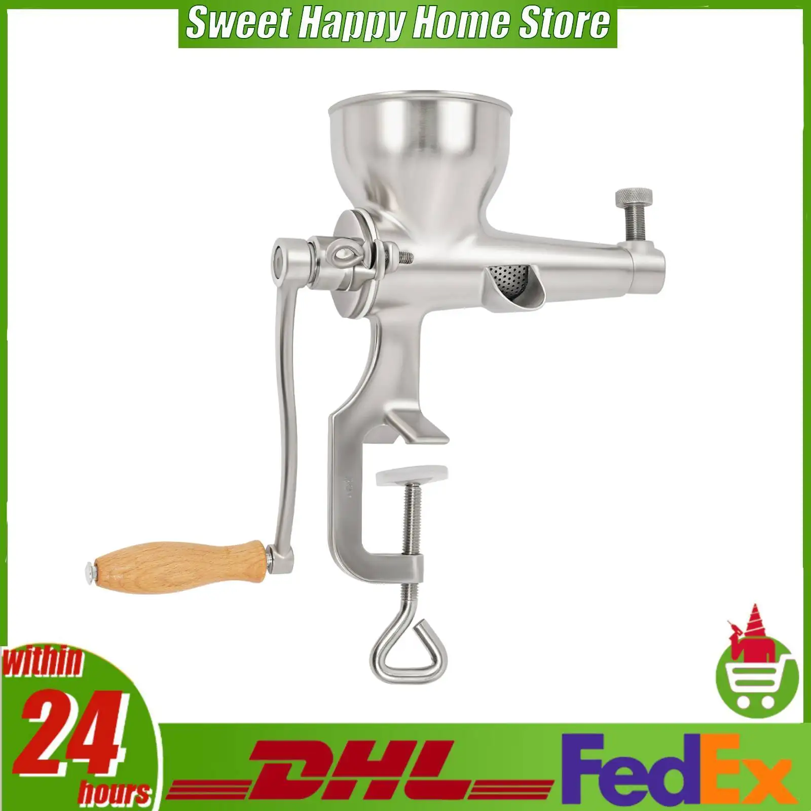 Manual Fruit Vegetable Squeezer Stainless Steel Hand Press Juicer with C Clamp for Wheatgrass Celery Orange Grape
Manual Fruit Vegetable Squeezer Stainless Steel Hand Press Juicer with C Clamp for Wheatgrass Celery Orange Grape