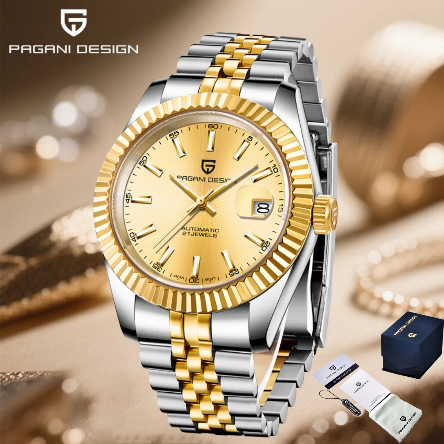 PAGANI DESIGN 2025 New Men Mechanical Watch NH35 PD1645 Sapphire Glass Stainless Steel 100M Waterproof Clock reloj hombre
PAGANI DESIGN 2025 New Men Mechanical Watch NH35 PD1645 Sapphire Glass Stainless Steel 100M Waterproof Clock reloj hombre