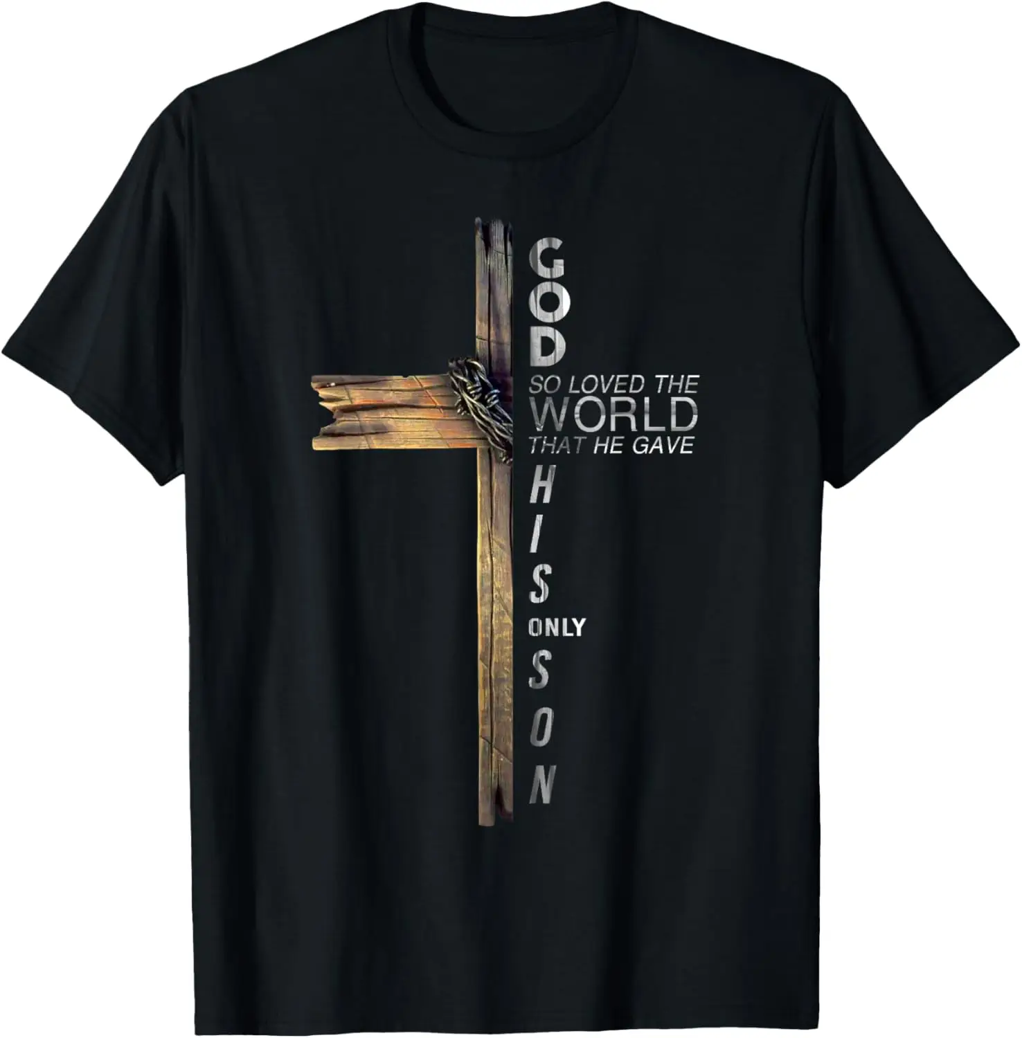 Son of God Jesus Christ Cross Christian 9 John 3:16 T-Shirt 100% Cotton O-Neck Short Sleeve Summer Casual Mens T-shirt
Son of God Jesus Christ Cross Christian 9 John 3:16 T-Shirt 100% Cotton O-Neck Short Sleeve Summer Casual Mens T-shirt