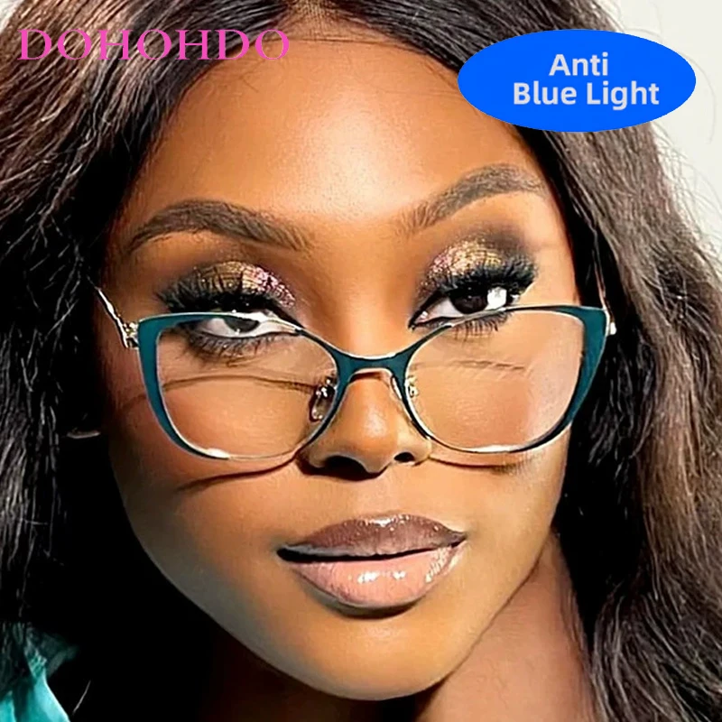 Trendy Classic Cat Eye Metal Anti-Blue Light Glasses Women Men Vintage Luxury Brand Designer Computer Glasses Reading Glasses
Trendy Classic Cat Eye Metal Anti-Blue Light Glasses Women Men Vintage Luxury Brand Designer Computer Glasses Reading Glasses