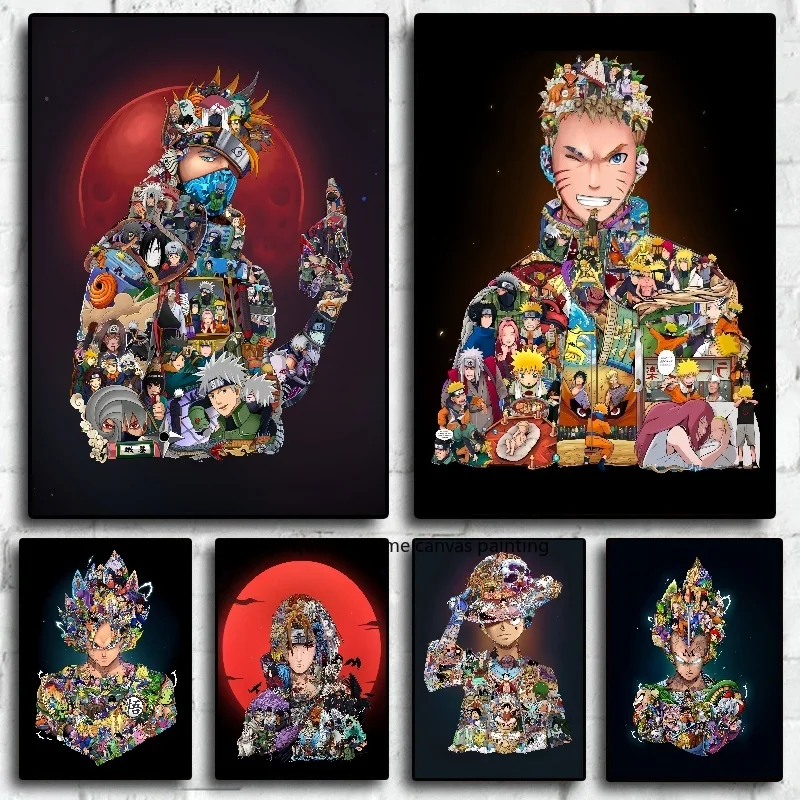 ONE PIECE Dragon Ball NARUTO Anime Wall Art Canvas Painting Poster Bar Home Wall Room Aesthetic Bedside Mural Decoration
ONE PIECE Dragon Ball NARUTO Anime Wall Art Canvas Painting Poster Bar Home Wall Room Aesthetic Bedside Mural Decoration
