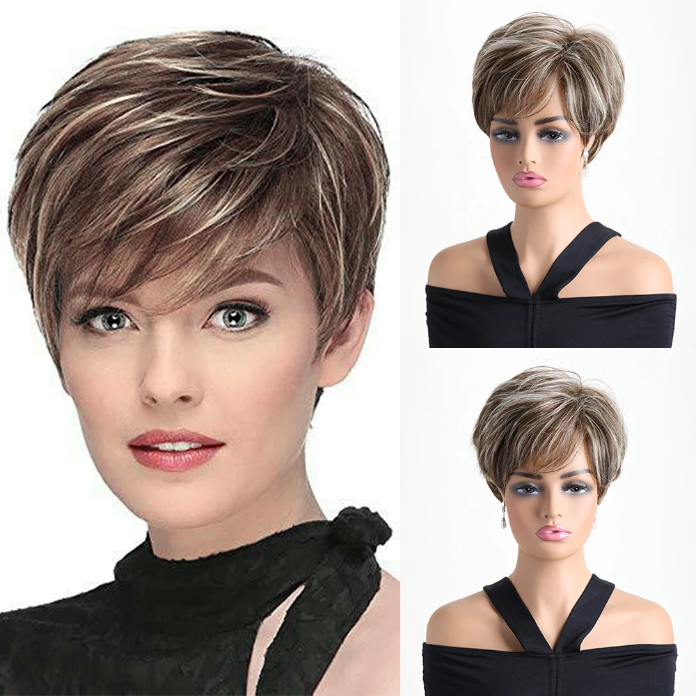 10 Inch Fashionable New Light Colored Synthetic Wig Short Style Women's Daily Party Christmas Music Festival Wedding
10 Inch Fashionable New Light Colored Synthetic Wig Short Style Women's Daily Party Christmas Music Festival Wedding
