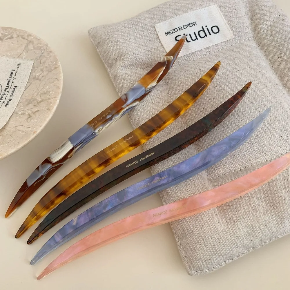 Chinese Style Acetic Acid Hair Stick Multicolor French Style Willow Leaves Shape Hairpin Elegant 18CM Hair Fork Hanfu Headwear
Chinese Style Acetic Acid Hair Stick Multicolor French Style Willow Leaves Shape Hairpin Elegant 18CM Hair Fork Hanfu Headwear