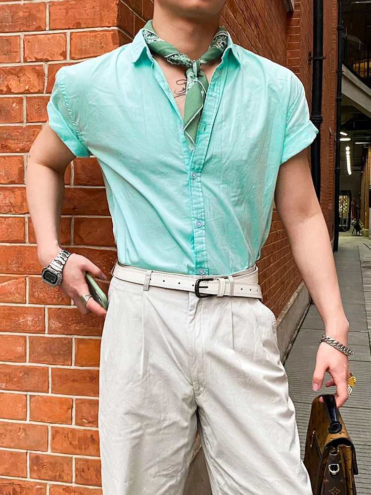 Slim Fit Short Sleeve Business Casual Pure Cotton Shirt British Style Green Casual Shirt Workwear Professional Clothing
Slim Fit Short Sleeve Business Casual Pure Cotton Shirt British Style Green Casual Shirt Workwear Professional Clothing