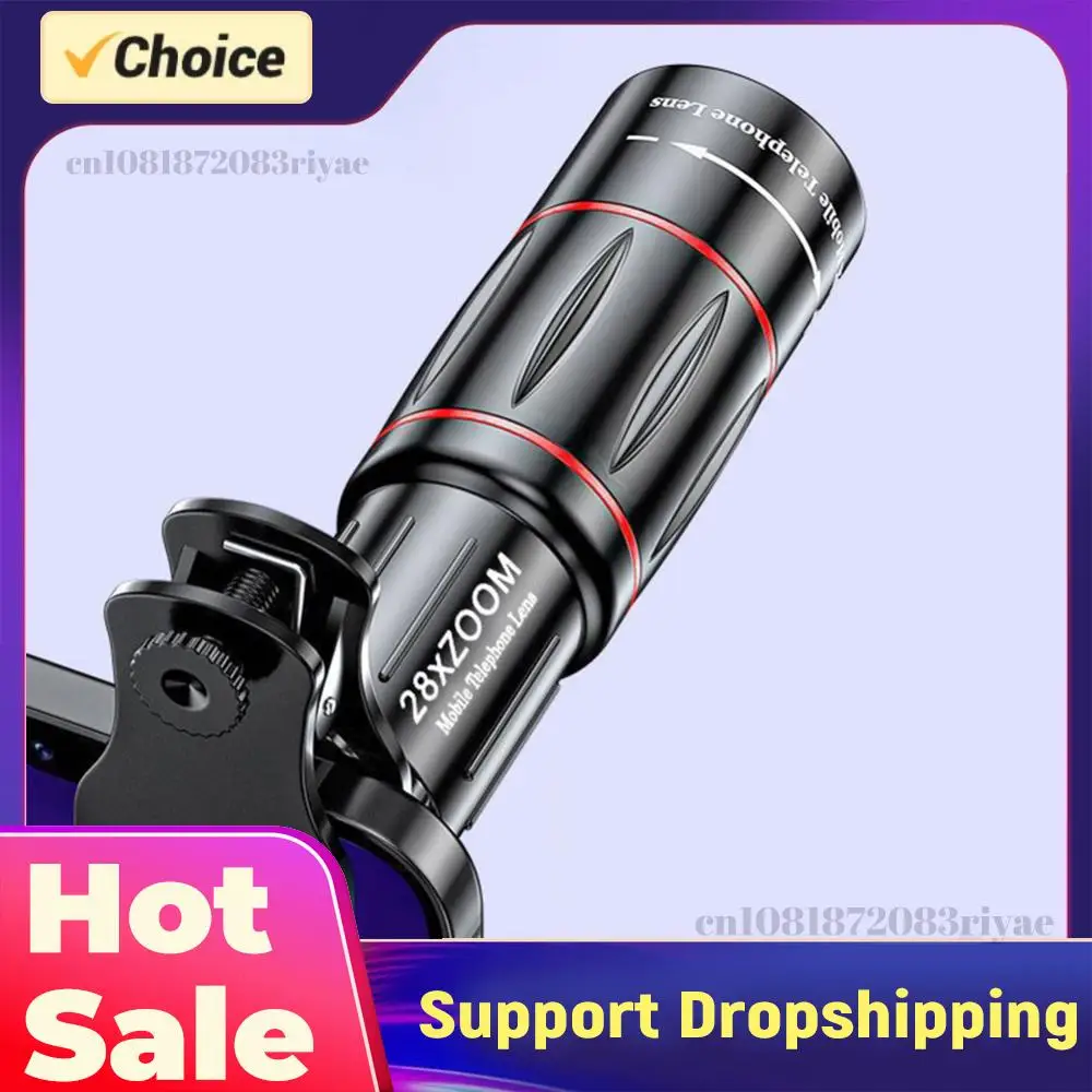 18/28/36X Mobile Phone Camera Lens Clip-On Zoom Monocular Telescope Universal Phone Camera Telephoto Lens for Smartphone
18/28/36X Mobile Phone Camera Lens Clip-On Zoom Monocular Telescope Universal Phone Camera Telephoto Lens for Smartphone