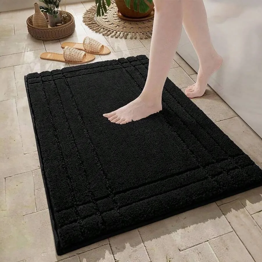 Black Bathroom Rugs, Bath Mats For Bathroom Non-Slip, Soft Pl 11ush Shaggy Washable Bath Rug For Tub And Shower, 20x32
Black Bathroom Rugs, Bath Mats For Bathroom Non-Slip, Soft Pl 11ush Shaggy Washable Bath Rug For Tub And Shower, 20x32