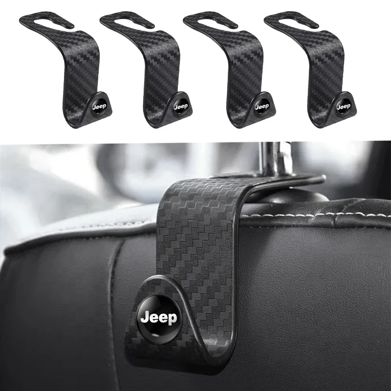 Car Seat Headrest Hook Vehicle Backpack Hooks Hanger for Jeep Logo Grand Cherokee Wrangler JK Gladiator Compass Renegade Patriot
Car Seat Headrest Hook Vehicle Backpack Hooks Hanger for Jeep Logo Grand Cherokee Wrangler JK Gladiator Compass Renegade Patriot