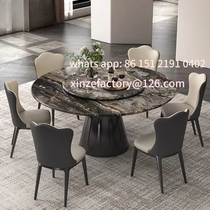 Customizable Brown Luxury Stone Dining Table Natural Marble Round Italian Light Luxury Premium Sense Round
Customizable Brown Luxury Stone Dining Table Natural Marble Round Italian Light Luxury Premium Sense Round