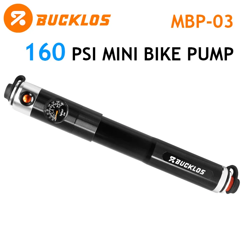 BUCKLOS Portable 160PSI Bicycle Air Pump with Gauge Mountain Road Fat Bike Air Inflator Schrader Presta Valve Cycling Accessory
BUCKLOS Portable 160PSI Bicycle Air Pump with Gauge Mountain Road Fat Bike Air Inflator Schrader Presta Valve Cycling Accessory