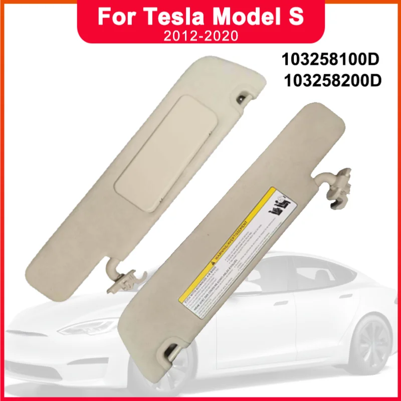 Sun Visor For Tesla Model S 2012-2020 With Mirror Car Front Windshield Glass Interior SunVisor Makeup Mirror Direct replacement
Sun Visor For Tesla Model S 2012-2020 With Mirror Car Front Windshield Glass Interior SunVisor Makeup Mirror Direct replacement