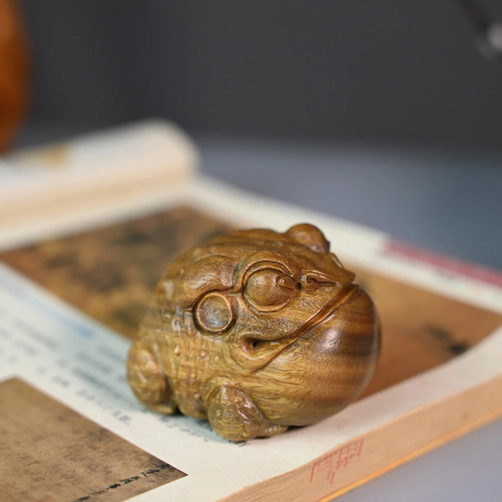 Wooden Toad Carving Unique Design Non Fading Desk Office Decor Craft Artistic Shape Long Lasting Wear
Wooden Toad Carving Unique Design Non Fading Desk Office Decor Craft Artistic Shape Long Lasting Wear
