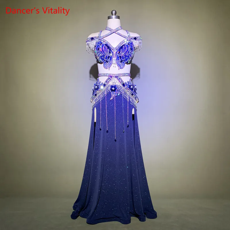 Belly Dance Female adult High-end Custom Sexy Bra New High Waist Temperament Flash Diamond Long Skirt Performance Clothing Set
Belly Dance Female adult High-end Custom Sexy Bra New High Waist Temperament Flash Diamond Long Skirt Performance Clothing Set