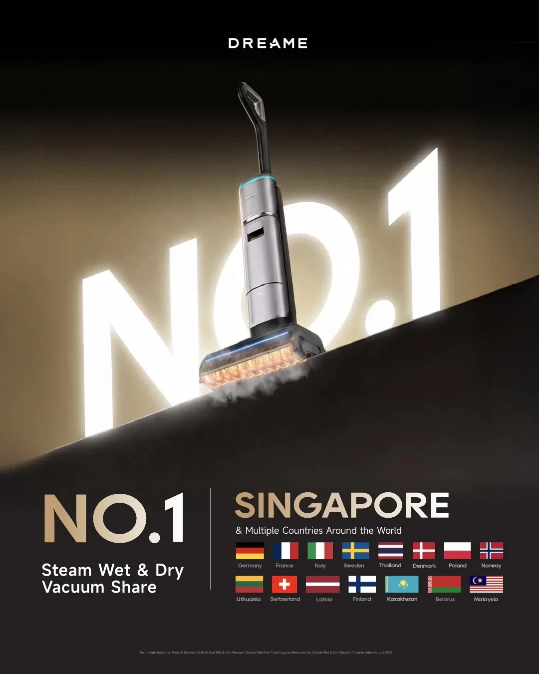 Dreame Flagship H16 Pro Steam Wet Dry Cordless Vacuum Cleaner ThermoRinse 90°C Hot Water Mopping Dissolve Grease Robotic AI Arm
Dreame Flagship H16 Pro Steam Wet Dry Cordless Vacuum Cleaner ThermoRinse 90°C Hot Water Mopping Dissolve Grease Robotic AI Arm