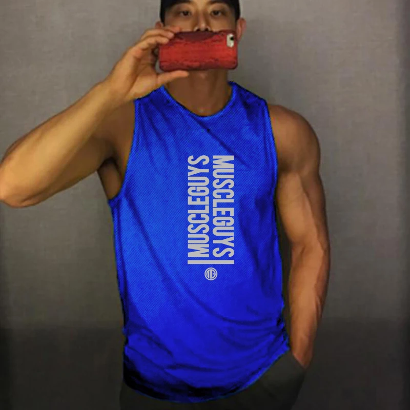 Popular Youth Sports Mesh Singlet Summer Slim Fit and Breathable Fitness Vest Sleeveless T-shirt Mens Bodybuilding Tank Tops
Popular Youth Sports Mesh Singlet Summer Slim Fit and Breathable Fitness Vest Sleeveless T-shirt Mens Bodybuilding Tank Tops