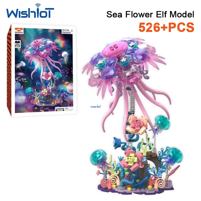 Jellyfish Sea Flower Elves Bricks 526pcs Ideas Desktop Decoration Model Building Blocks Toys for Kids Adults Birthday Gifts
Jellyfish Sea Flower Elves Bricks 526pcs Ideas Desktop Decoration Model Building Blocks Toys for Kids Adults Birthday Gifts