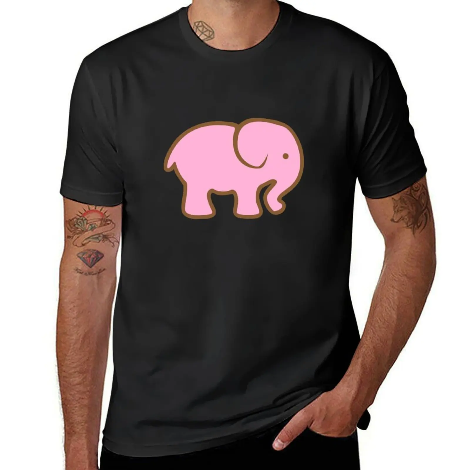 Pink Elephants T-Shirt fashion shirts summer clothes vintage t shirts for men cotton 
Pink Elephants T-Shirt fashion shirts summer clothes vintage t shirts for men cotton