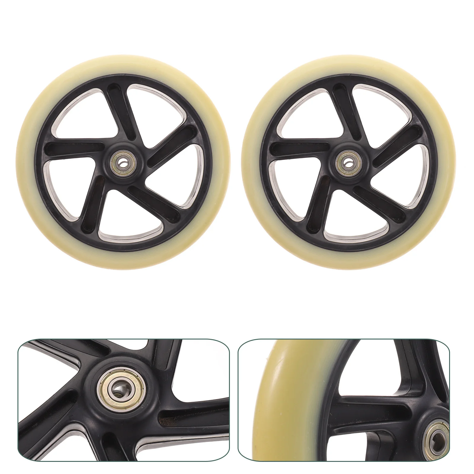 2Pcs Scooter Wheels PU Replacement Durable Scooter Wheel Set Shockproof Wear-Resistant Skateboard Wheels 
2Pcs Scooter Wheels PU Replacement Durable Scooter Wheel Set Shockproof Wear-Resistant Skateboard Wheels