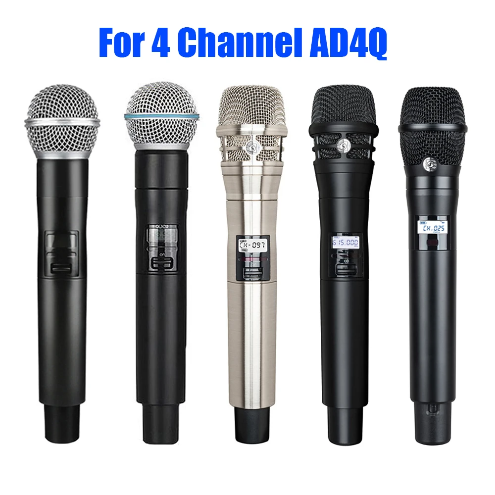 Leicozic Beta58 SM-58A AD4Q Беспроводной микрофонный передатчик 500/600/900 МГц 4-канальный микрофон Аксессуары Динамический беспроводной микрофон
Leicozic Beta58 SM-58A AD4Q Беспроводной микрофонный передатчик 500/600/900 МГц 4-канальный микрофон Аксессуары Динамический беспроводной микрофон