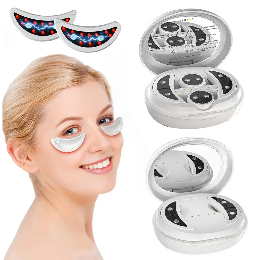 Eye Massager with Gel Pads Travel-Friendly Eye Bag Remover for Dark Circles Wrinkles Puffiness Reusable Pads Eye Care Devices
Eye Massager with Gel Pads Travel-Friendly Eye Bag Remover for Dark Circles Wrinkles Puffiness Reusable Pads Eye Care Devices