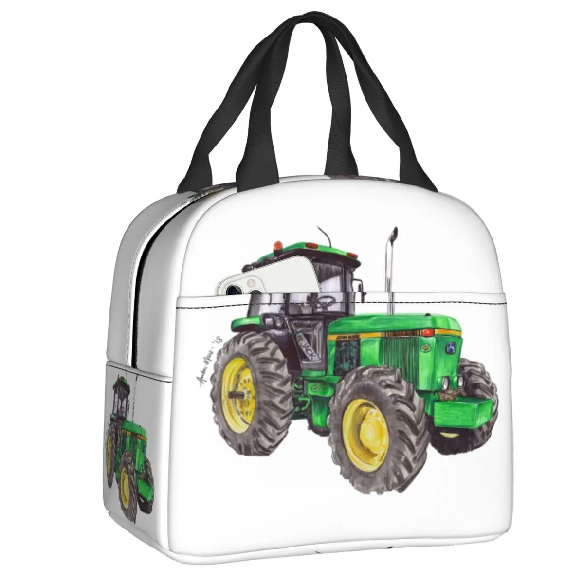 Термосумка-холодильник для обедов с индивидуальным дизайном «Зеленый трактор» для женщин, многоразовая, для работы, школы, путешествий
Термосумка-холодильник для обедов с индивидуальным дизайном «Зеленый трактор» для женщин, многоразовая, для работы, школы, путешествий