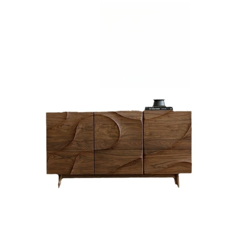 Black Walnut Solid Wood Living Room Art Entrance Cabinet Cherry Wood Multifunctional Storage Side Cabinet
Black Walnut Solid Wood Living Room Art Entrance Cabinet Cherry Wood Multifunctional Storage Side Cabinet