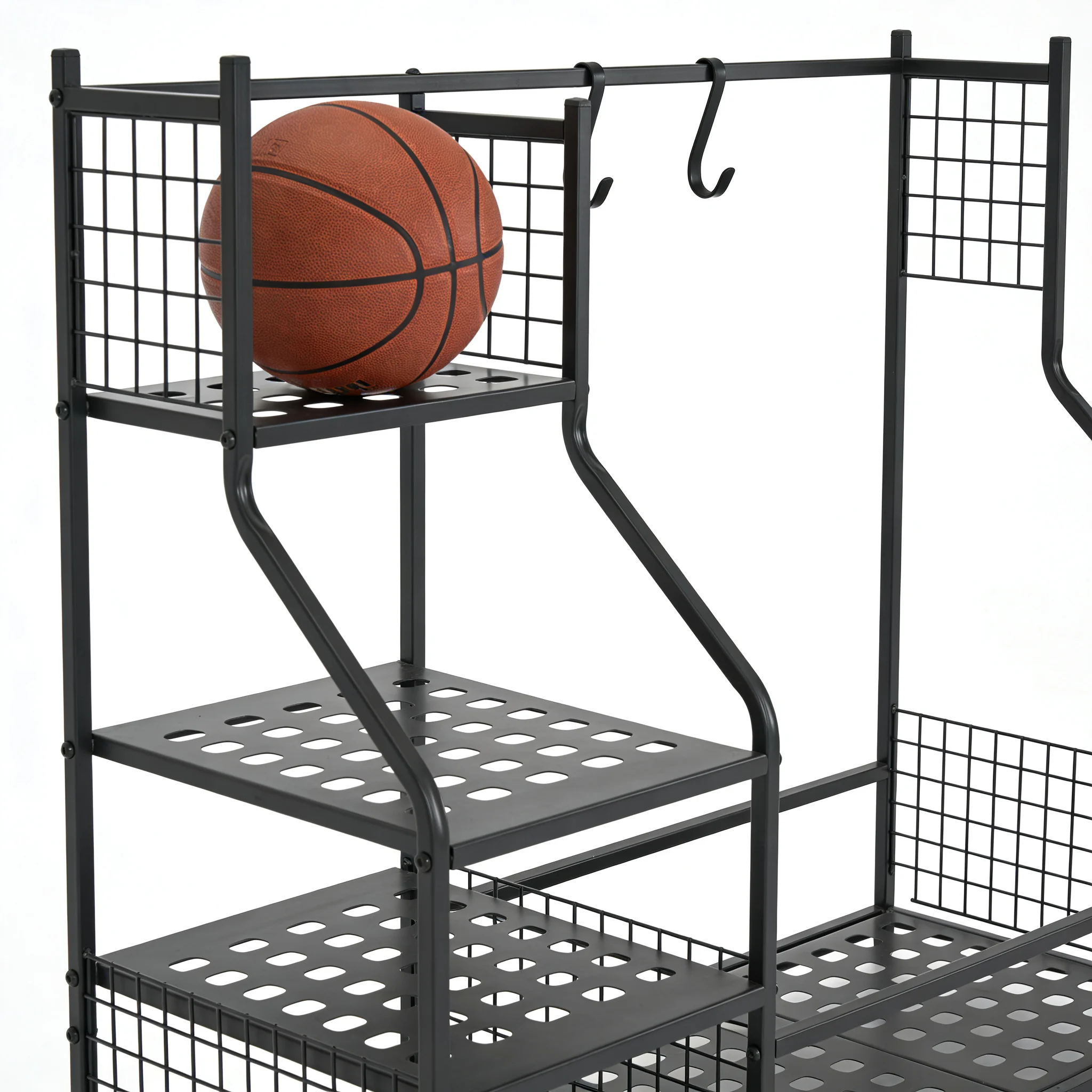 Modern Metal Display Shelf for Garage Storage Sports Equipment & Fitness Accessories Organizerpromote sales
Modern Metal Display Shelf for Garage Storage Sports Equipment & Fitness Accessories Organizerpromote sales