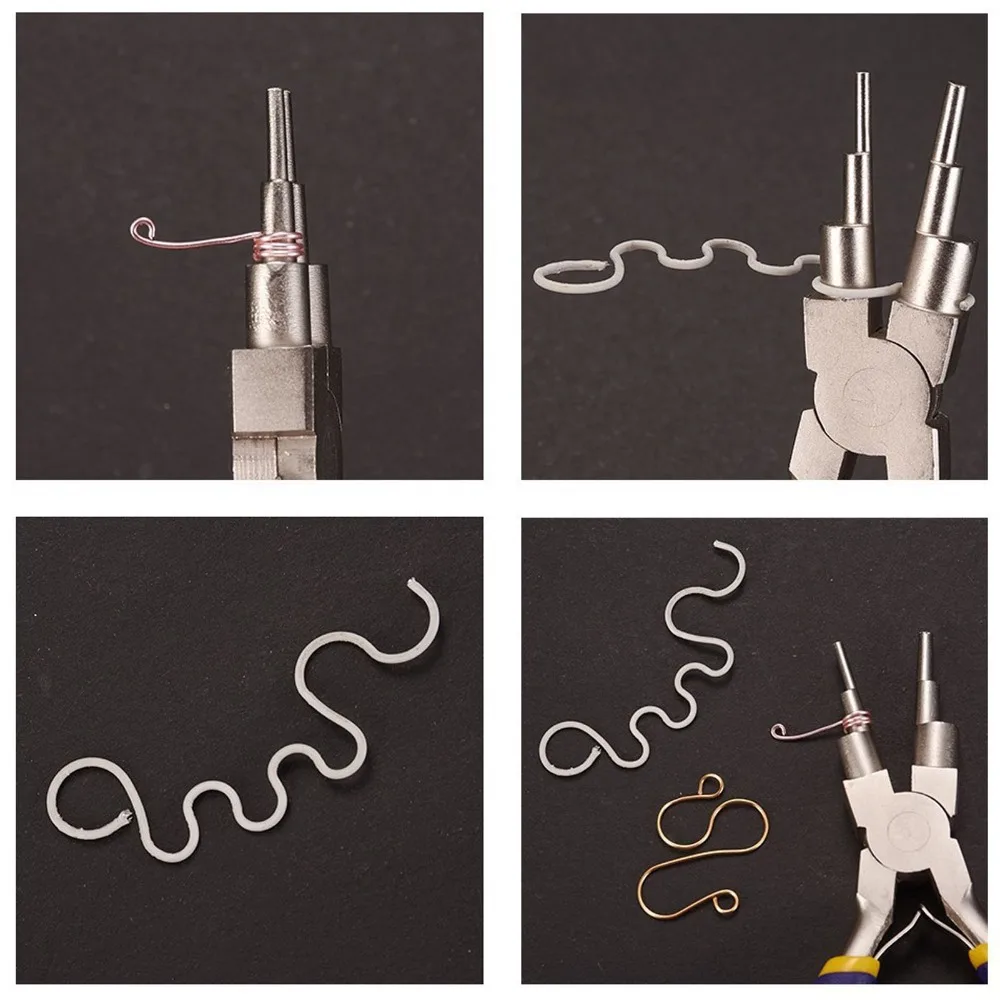 6 Step Bail Making Pliers Non-Slip Grip Multifunctional Wire Bending Pliers Carbon Steel Jewelry Pliers Wire Bending
6 Step Bail Making Pliers Non-Slip Grip Multifunctional Wire Bending Pliers Carbon Steel Jewelry Pliers Wire Bending
