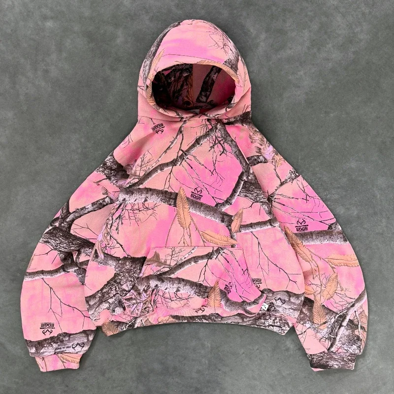 Y2K Retro Hoodie Pink Camouflage Print Pattern Sweatshirt Streetwear Men Women Harajuku Trendy Branch Camo Unisex Boxy Clothing
Y2K Retro Hoodie Pink Camouflage Print Pattern Sweatshirt Streetwear Men Women Harajuku Trendy Branch Camo Unisex Boxy Clothing