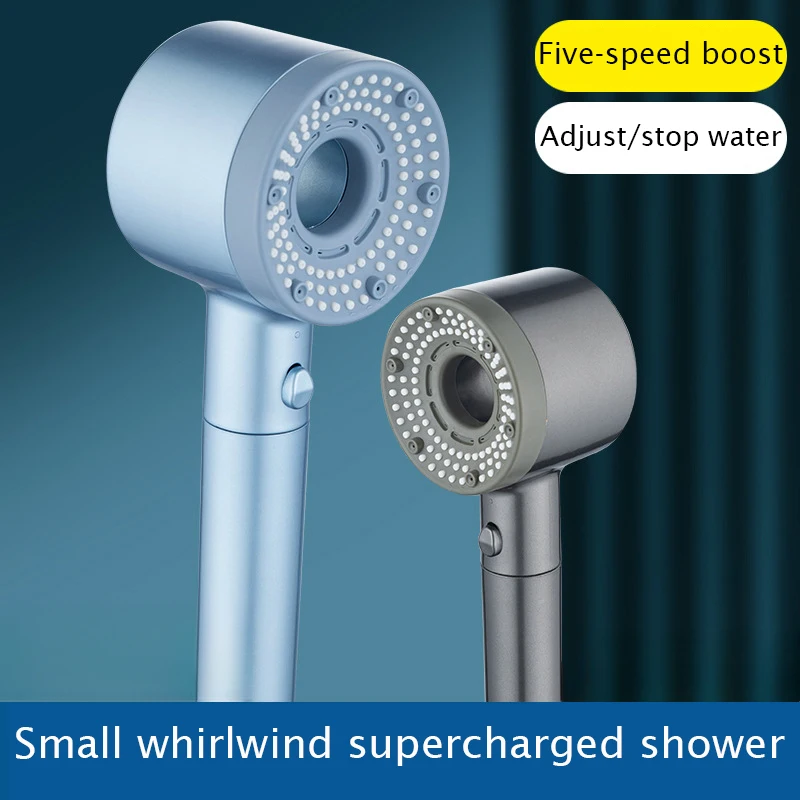 New 5-mode high-pressure shower head multi-function key stop water massage shower nozzle filter element bathroom accessories
New 5-mode high-pressure shower head multi-function key stop water massage shower nozzle filter element bathroom accessories