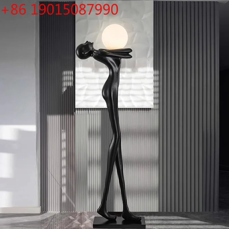 Humanoid Art Sculpture Ball Floor Lamp Creative Designer Hotel Lobby Floor Lamp 
Humanoid Art Sculpture Ball Floor Lamp Creative Designer Hotel Lobby Floor Lamp