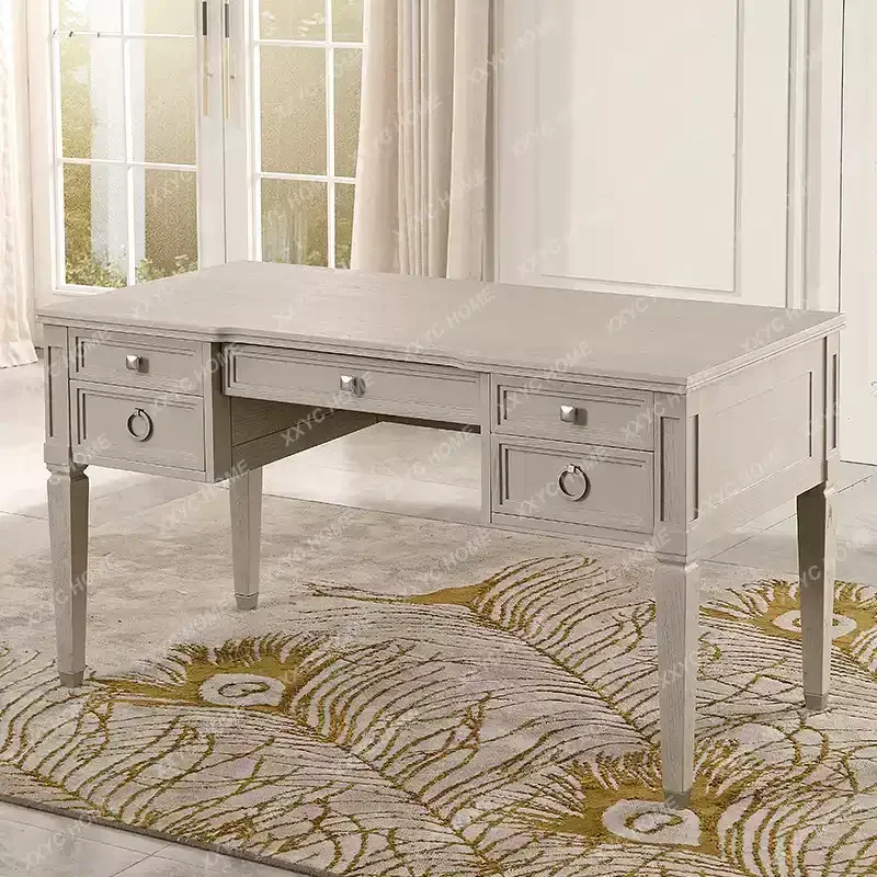 light luxury light gray red oak all solid wood desk 1.4 meters writing desk
light luxury light gray red oak all solid wood desk 1.4 meters writing desk