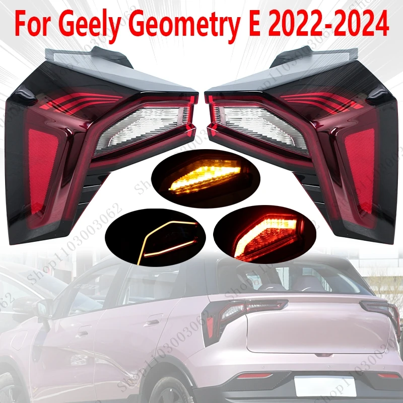 Для Geely Geometry E 2022 2023 2024, автомобильный светодиодный задний фонарь, сигнальная лампа тормоза, указатель поворота, задняя фара в сборе
Для Geely Geometry E 2022 2023 2024, автомобильный светодиодный задний фонарь, сигнальная лампа тормоза, указатель поворота, задняя фара в сборе
