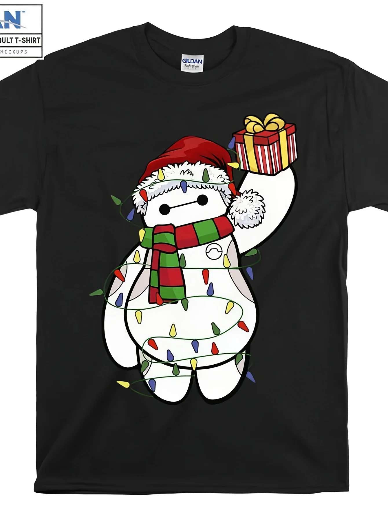 Disney Big Hero 6 Baymax Christmas T-shirt - Christmas hat and lighting design, heat transfer printed fit short sleeved T-shirt
Disney Big Hero 6 Baymax Christmas T-shirt - Christmas hat and lighting design, heat transfer printed fit short sleeved T-shirt