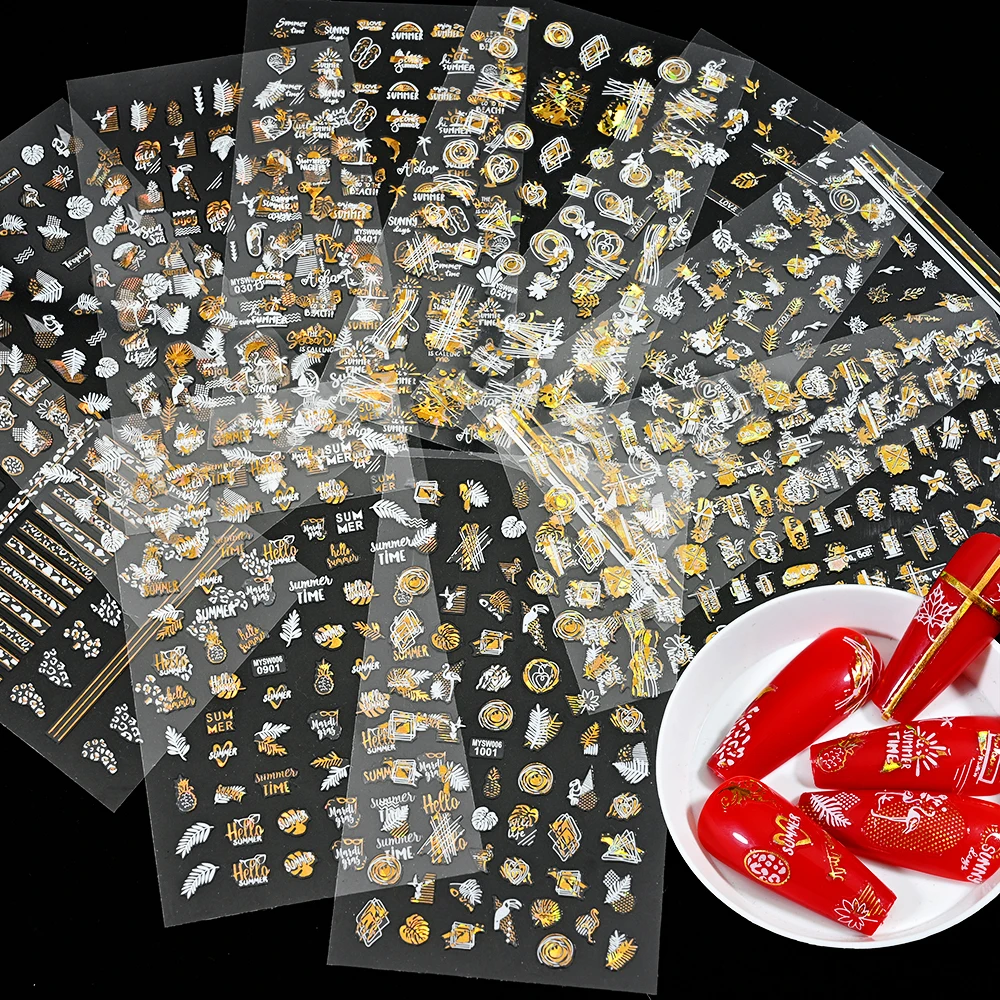 10 Sheets/Set Autumn Leave Nail Decal Bronzing Fall Nail Sticker Laser Gold Maple Leaf Nail Art Sticker 3D Self-Adhesive Sticker
10 Sheets/Set Autumn Leave Nail Decal Bronzing Fall Nail Sticker Laser Gold Maple Leaf Nail Art Sticker 3D Self-Adhesive Sticker