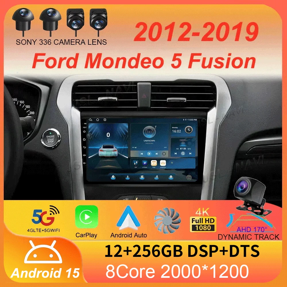 Car Radio Android 15 Carplay Auto 4G WIFI GPS For Ford Mondeo 5 Fusion 2012-2019 Multimedia Player Video Stereo Head Unit 2din
Car Radio Android 15 Carplay Auto 4G WIFI GPS For Ford Mondeo 5 Fusion 2012-2019 Multimedia Player Video Stereo Head Unit 2din