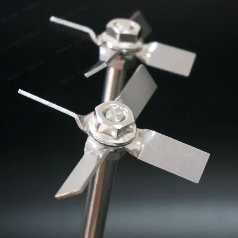 1set 40mm-120mm 45° Stainless Steel Three Leaf/cross Leaf Stirring Paddle for Laboratory Mixer Eqipment
1set 40mm-120mm 45° Stainless Steel Three Leaf/cross Leaf Stirring Paddle for Laboratory Mixer Eqipment