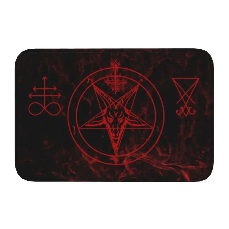 Baphomet Leviathan Cross Front Door Floor Entrance Mats Indoor Devil Satanic Kitchen Bath Doormat Garage Carpet Rug
Baphomet Leviathan Cross Front Door Floor Entrance Mats Indoor Devil Satanic Kitchen Bath Doormat Garage Carpet Rug