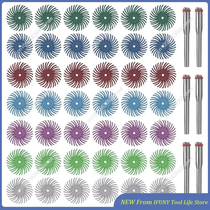 1" Mixed Grit Radial Bristle Disc Kit 42Pcs With 1/8" Shank For Rotary Tool Abrasive Brush Gap-Polishing Pad New
1" Mixed Grit Radial Bristle Disc Kit 42Pcs With 1/8" Shank For Rotary Tool Abrasive Brush Gap-Polishing Pad New