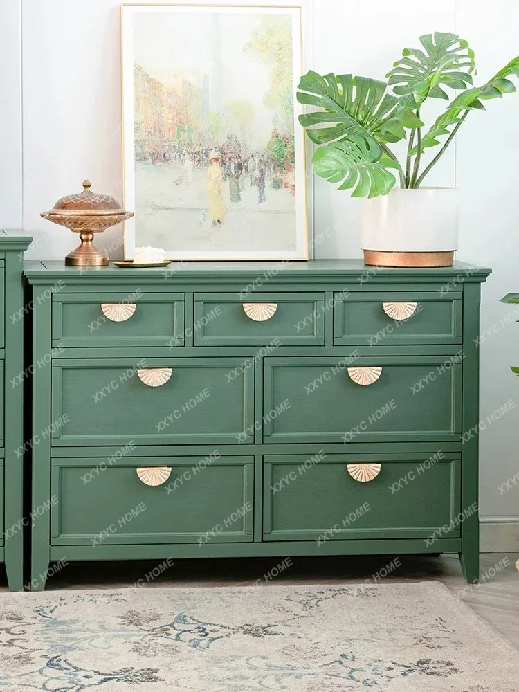 LLXDark green high-end retro seven-drawer cabinet guest large-capacity storage cabinet
LLXDark green high-end retro seven-drawer cabinet guest large-capacity storage cabinet