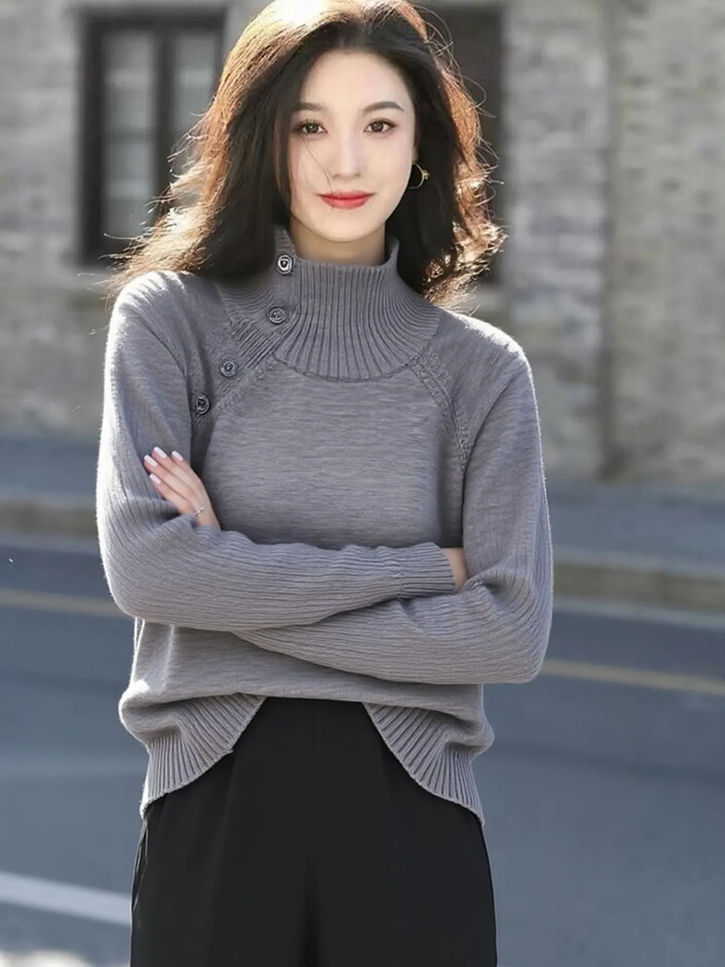 Женский теплый и удобный свитер Ele Pure Color с высоким воротом и длинными рукавами, вязаный, в корейском стиле, для зимы 2025 года
Женский теплый и удобный свитер Ele Pure Color с высоким воротом и длинными рукавами, вязаный, в корейском стиле, для зимы 2025 года