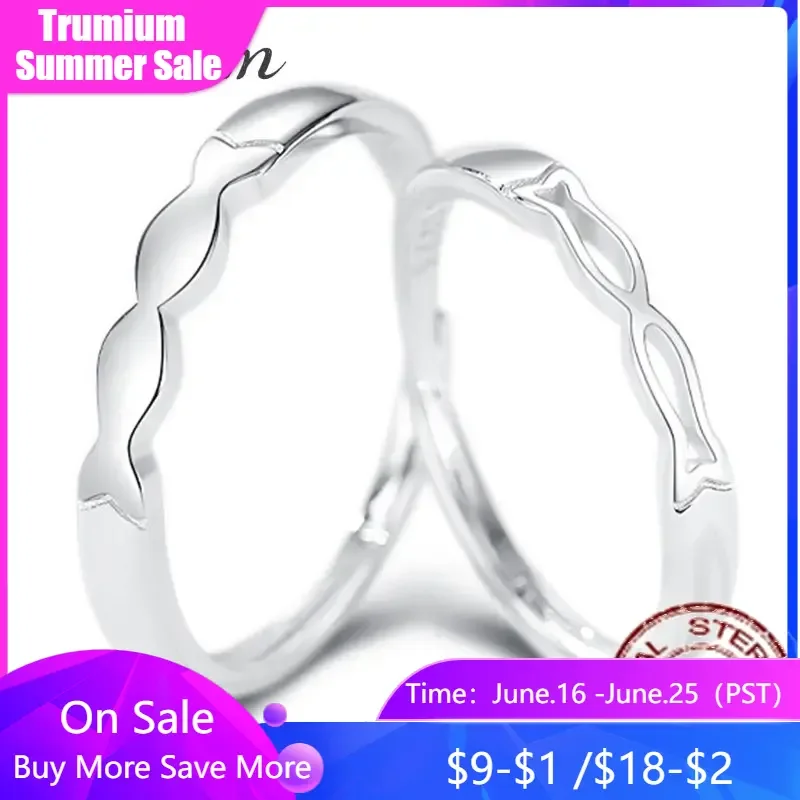 Trumium 925 Sterling Silver Fish Rings for Women Men Lover Finger Ring Valentines Day Gift Creative Adjustable Ring Fine Jewelry
Trumium 925 Sterling Silver Fish Rings for Women Men Lover Finger Ring Valentines Day Gift Creative Adjustable Ring Fine Jewelry