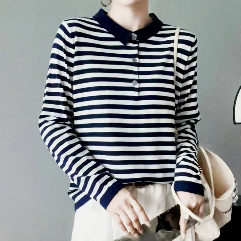 Брендовый вязаный свитер на пуговицах в полоску с цветовым воротником, универсальный универсальный свитер для поездок на работу, новинка, смесь полиэстера
Брендовый вязаный свитер на пуговицах в полоску с цветовым воротником, универсальный универсальный свитер для поездок на работу, новинка, смесь полиэстера