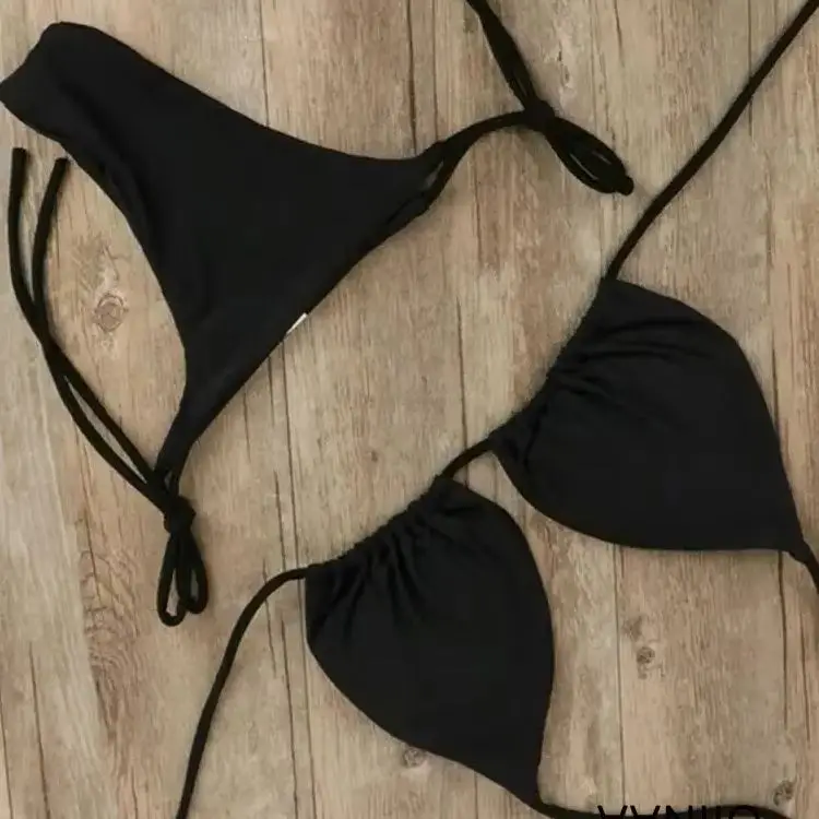 OIINAA Bathing Suit Women Sexy Swimwear Solid Lace Up Beachwear Halter Bikini Set Swimsuit 2024 Summer Two-pieces Thong Biquinis 
OIINAA Bathing Suit Women Sexy Swimwear Solid Lace Up Beachwear Halter Bikini Set Swimsuit 2024 Summer Two-pieces Thong Biquinis