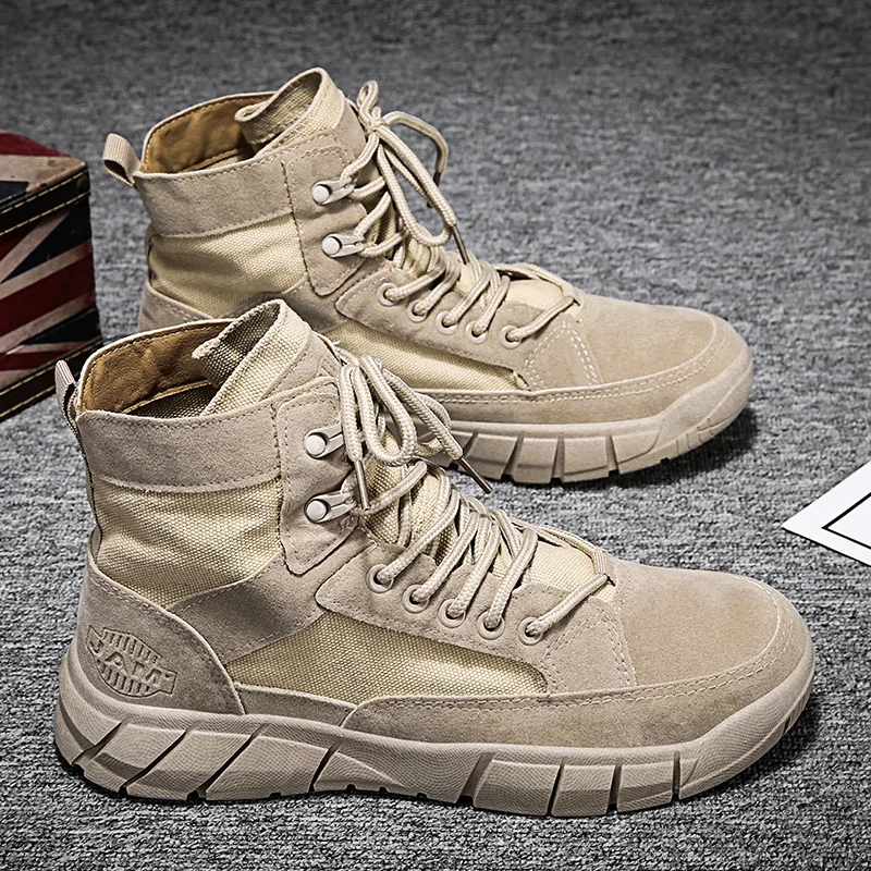 Men's Summer Canvas Shoes Breathable Desert Short Boots Outdoor Sports Casual High Top Work Safety Shoes Wear Resistant Rubber
Men's Summer Canvas Shoes Breathable Desert Short Boots Outdoor Sports Casual High Top Work Safety Shoes Wear Resistant Rubber