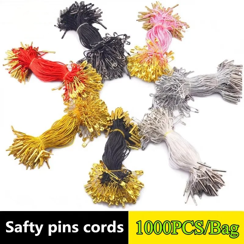 1000PCS High-grade Safty Thread Pins Tag String DIY Lingerie Hang Cord Clothing Wedding Dress with Gold/Black Safty Clasps
1000PCS High-grade Safty Thread Pins Tag String DIY Lingerie Hang Cord Clothing Wedding Dress with Gold/Black Safty Clasps