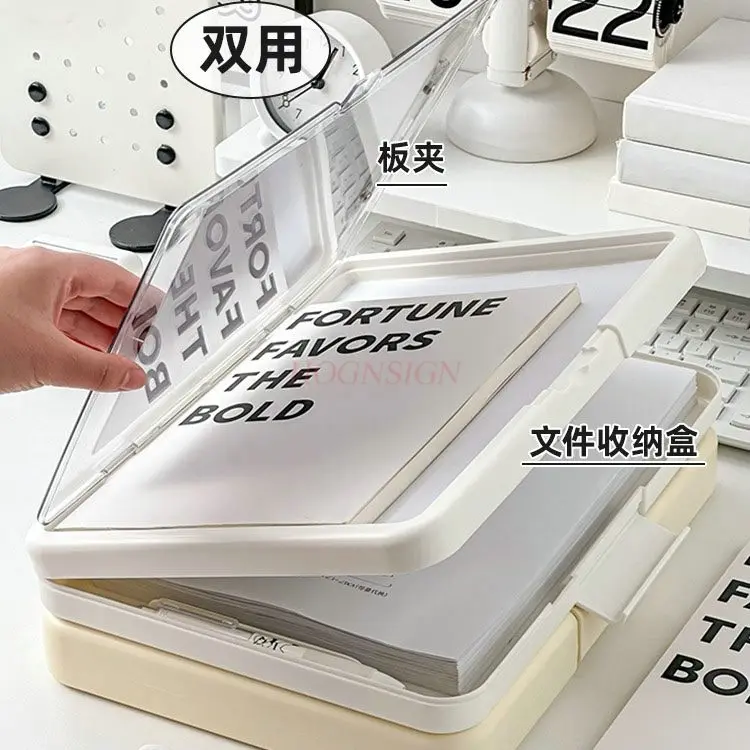 2pcs Multi functional folder board clip file box large capacity storage box archive box student writing pad organizer
2pcs Multi functional folder board clip file box large capacity storage box archive box student writing pad organizer