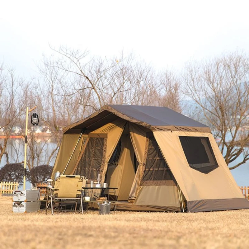 Villa Exquisite Tent Outdoor Wild Camping Multi-player Cabin Tent Camping Roof Windproof
Villa Exquisite Tent Outdoor Wild Camping Multi-player Cabin Tent Camping Roof Windproof