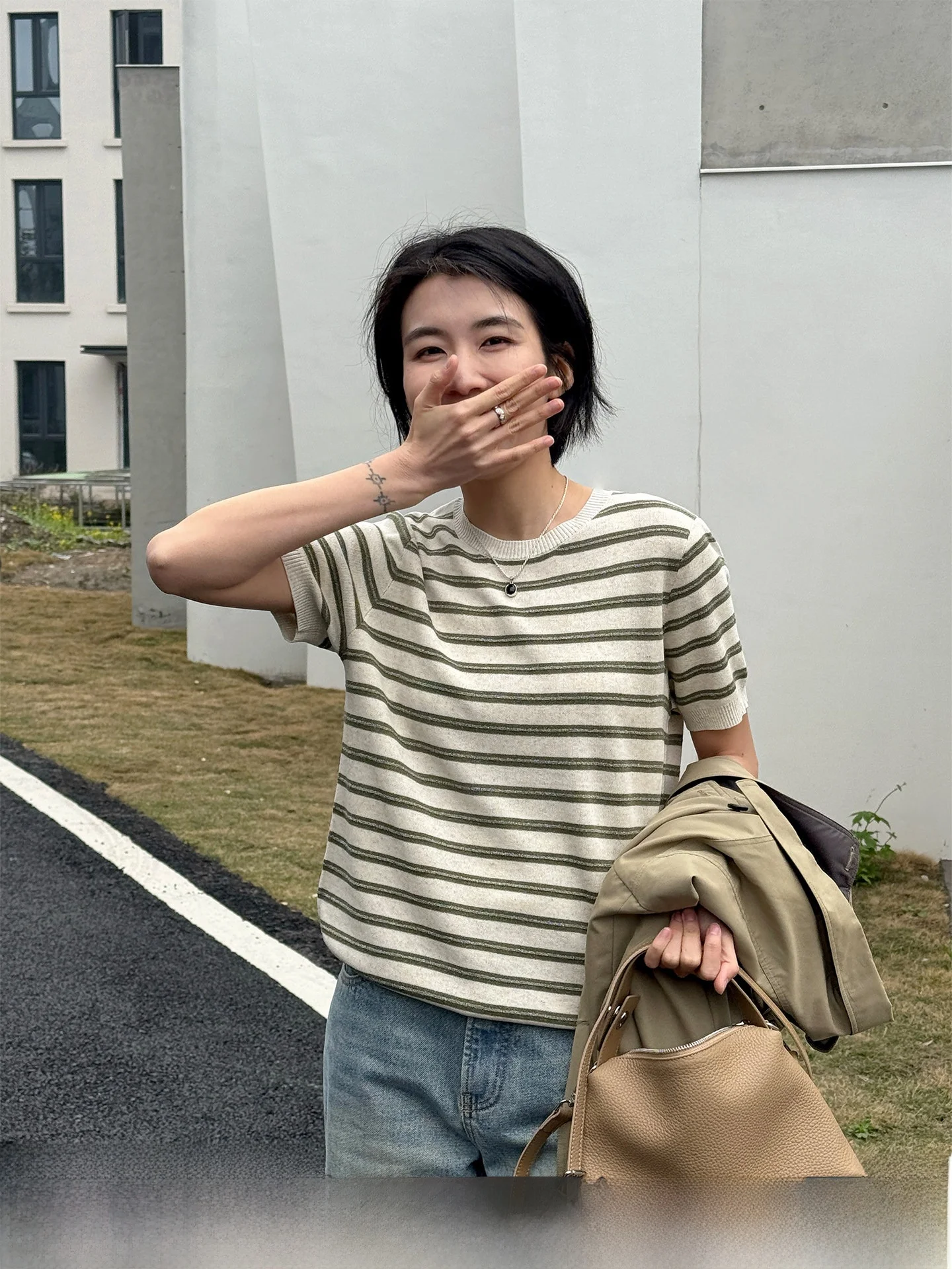 Langqing Summer 2026 Women's T-Shirt Lenzing Lyocell Knitted Short Sleeve Stripe Pattern Linen Blend Comfortable Breathable C...
Langqing Summer 2026 Women's T-Shirt Lenzing Lyocell Knitted Short Sleeve Stripe Pattern Linen Blend Comfortable Breathable C...